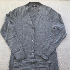 Brooks brother grey cardigan